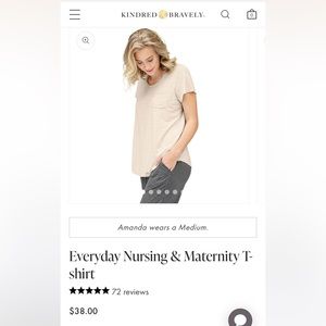 Kindred Bravely everyday tee size M